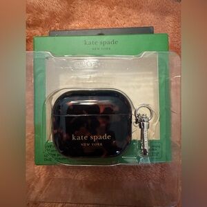 kate spade Glossy Tortoise Shell AirPods 3rd gen Case with Keyring